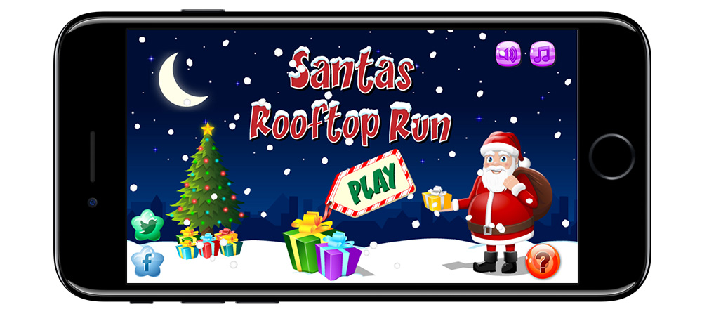 Santas Rooftop Run - Screenshot